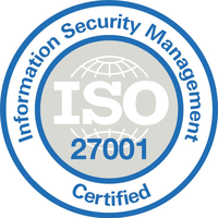 ISO 27001 certification badge